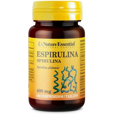 Nature Essential Spirulina 100 Comprimidos - Suplemento Alimentar Nature Essential Spirulina 100 Comprimidos - Suplemento Alimentar