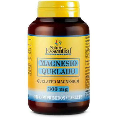 Nature Essential Chelated Magnesium - 250 Tabletten à 300mg Nature Essential Chelated Magnesium - 250 Tabletten à 300mg