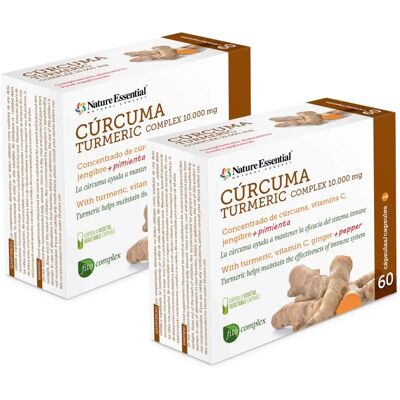 Cúrcuma Esencial de la Naturaleza 10,000 mg - Antioxidante y Antiinflamatorio Cúrcuma Esencial de la Naturaleza 10,000 mg - Antioxidante y Antiinflamatorio