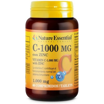 Nature Essential Vitamin C + Zinc 60 Tabletten Nature Essential Vitamin C + Zinc 60 Tabletten