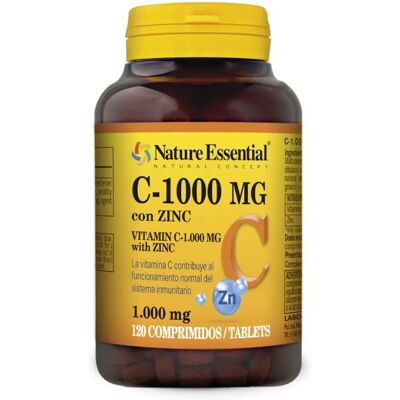 Nature Essential Vitamin C + Zink 1000 Mg 120 Tabletten Nature Essential Vitamin C + Zink 1000 Mg 120 Tabletten