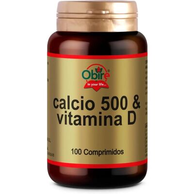 Obire Calcio 500 y Vitamina D 100 Tabletas - Suplemento Obire Calcio 500 y Vitamina D 100 Tabletas - Suplemento