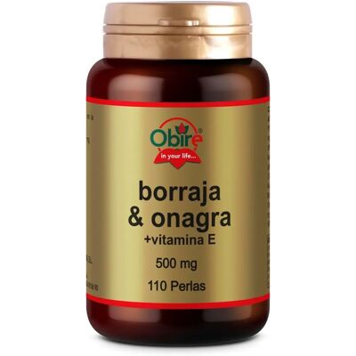 Obire Borraga y Onagra 110 Perlas - Complemento Alimenticio Obire Borraga y Onagra 110 Perlas - Complemento Alimenticio