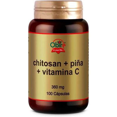 Obire Chitosan - Piña y Vitamina C - Complemento Alimenticio Obire Chitosan - Piña y Vitamina C - Complemento Alimenticio
