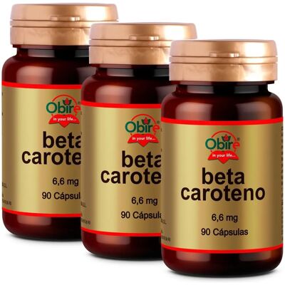 Obire Beta-Caroteno 90 Perlas de 8.2mg - Suplemento Alimenticio Obire Beta-Caroteno 90 Perlas de 8.2mg - Suplemento Alimenticio