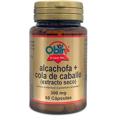 Obire Alcachofa + Cola de Caballo 300mg - Suplemento alimenticio Obire Alcachofa + Cola de Caballo 300mg - Suplemento alimenticio