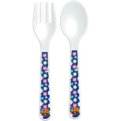 Cubiertos FC Barcelona Seva Import 7109052 Plástico Blanco - Cubiertos Cubiertos FC Barcelona Seva Import 7109052 Plástico Blanco - Cubiertos