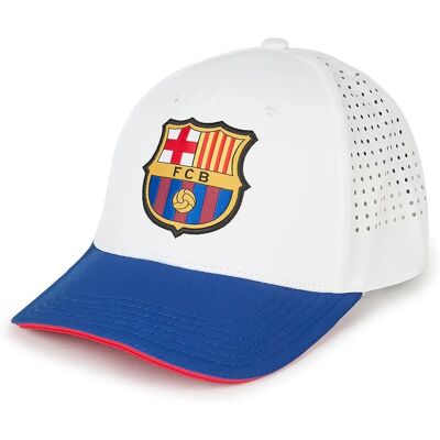 Casquette Blanche FC Barcelona - Casquette - Publicité Casquette Blanche FC Barcelona - Casquette - Publicité