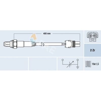 FAE - 77104 - ikke opvarmet - Renault - Lambda sensor FAE - 77104 - ikke opvarmet - Renault - Lambda sensor