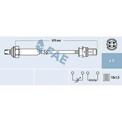 FAE 77190 Lambdasonde - Regelsonde für BMW FAE 77190 Lambdasonde - Regelsonde für BMW