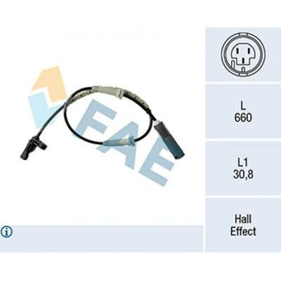 FAE 78183 BMW ABS Sensor - Kompatibel med 3-serie - Pålidelig detektion FAE 78183 BMW ABS Sensor - Kompatibel med 3-serie - Pålidelig detektion