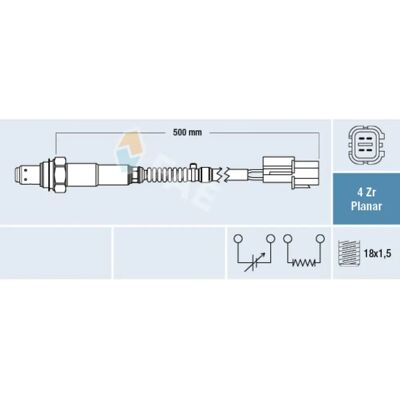 Sonda lambda FAE77680 - Sensor de oxígeno Sonda lambda FAE77680 - Sensor de oxígeno