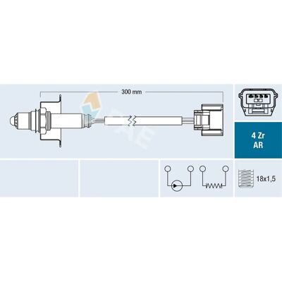 FAE 75642 Αισθητήρας οξυγόνου - Nissan Micra, Juke, Note II FAE 75642 Αισθητήρας οξυγόνου - Nissan Micra, Juke, Note II