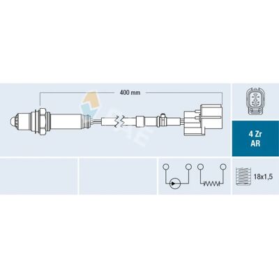 FAE 75647 - Σονδέ λάμδα για Honda Civic 7 Hatchback, CR-V 2 FAE 75647 - Σονδέ λάμδα για Honda Civic 7 Hatchback, CR-V 2