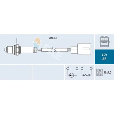 Toyota Lexus O2-sensor 75659 - O2-sensor Toyota Lexus O2-sensor 75659 - O2-sensor