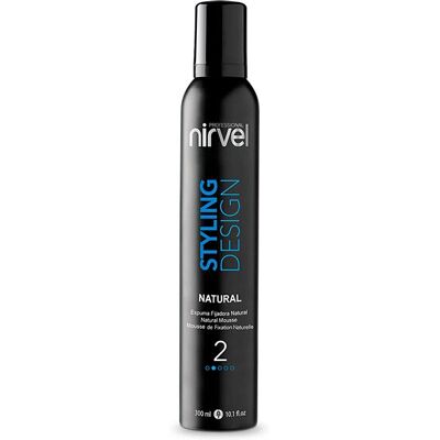 Espuma Natural para Cabello Nirvel - Mousse 300ml - Fijación Profesional Espuma Natural para Cabello Nirvel - Mousse 300ml - Fijación Profesional