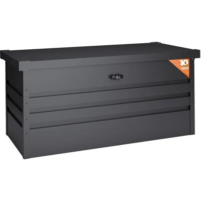 Hoggar Bergen Metall-Aufbewahrungsbox - 400L, Grau, Schloss, 132x61x62cm Hoggar Bergen Metall-Aufbewahrungsbox - 400L, Grau, Schloss, 132x61x62cm
