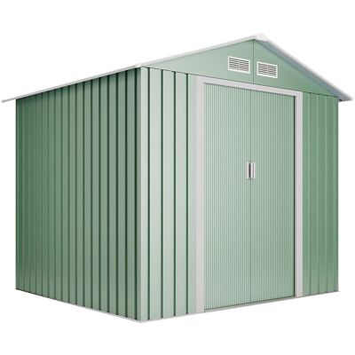 WASABI Caseta de Jardín - Acero Galvanizado Light Green - 7,86m2 - 10 Años Garantía WASABI Caseta de Jardín - Acero Galvanizado Light Green - 7,86m2 - 10 Años Garantía