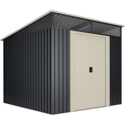 WASABI Abri de jardin en métal Stark 5,6m2 - 10 ans garantie - 236x238x203cm - Publicité WASABI Abri de jardin en métal Stark 5,6m2 - 10 ans garantie - 236x238x203cm - Publicité