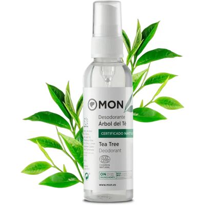 Dezodor Mon Tea Tree - 75ml Naturalny, Bez alkoholu, Wrażliwa skóra Dezodor Mon Tea Tree - 75ml Naturalny, Bez alkoholu, Wrażliwa skóra