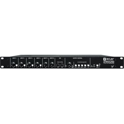 Ecler eHMA250 12-Kanal Verstärktes Mono-Mischpult - Audio-Gerät Ecler eHMA250 12-Kanal Verstärktes Mono-Mischpult - Audio-Gerät