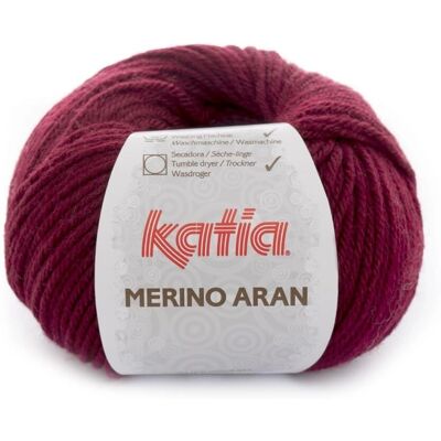 Katia - Merino Aran - Bordeaux - Aran - Yarn - Publicité Katia - Merino Aran - Bordeaux - Aran - Yarn - Publicité