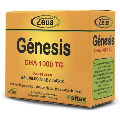Zeus Genesis Dha Tg 1000 - High DHA Fish Oil - 30 Capsules Zeus Genesis Dha Tg 1000 - High DHA Fish Oil - 30 Capsules