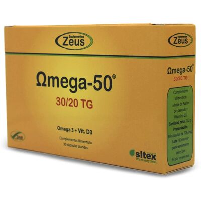 Zeus Omega-50 - Herz, Omega-3, Immunsystem - Nahrungsergänzung Zeus Omega-50 - Herz, Omega-3, Immunsystem - Nahrungsergänzung