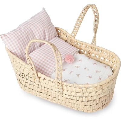 Antonio Juan Puppen-Kinderwagen - Blumen- und Vichy-Muster - Für Puppen bis 33cm - Ab 3 Jahren Antonio Juan Puppen-Kinderwagen - Blumen- und Vichy-Muster - Für Puppen bis 33cm - Ab 3 Jahren