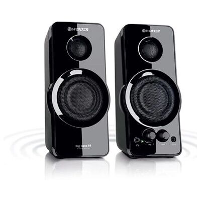 Woxter Big Bass 95 - Haut-parleurs filaires 20W pour PC - Publicité Woxter Big Bass 95 - Haut-parleurs filaires 20W pour PC - Publicité