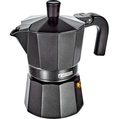 Cafetière Italienne Monix Braisogona M640003 Aluminium - 3 Tasses - Publicité Cafetière Italienne Monix Braisogona M640003 Aluminium - 3 Tasses - Publicité