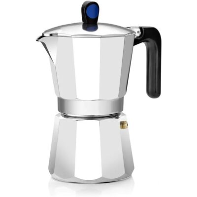 Cafetière Monix M860009 en aluminium - 9 tasses - Publicité Cafetière Monix M860009 en aluminium - 9 tasses - Publicité