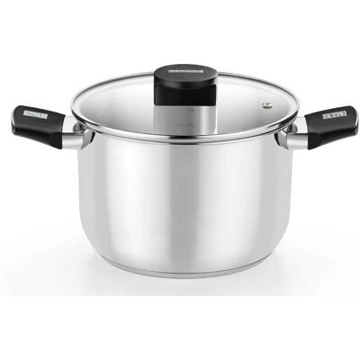 Monix M240216 Panela de aço inoxidável - 16cm, 2L, Compatível com indução Monix M240216 Panela de aço inoxidável - 16cm, 2L, Compatível com indução