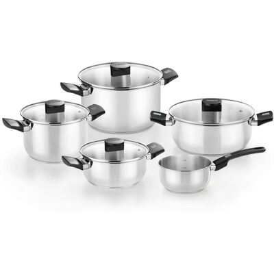Monix M240002 Edelstahl Kochgeschirr-Set - Induktion geeignet Monix M240002 Edelstahl Kochgeschirr-Set - Induktion geeignet