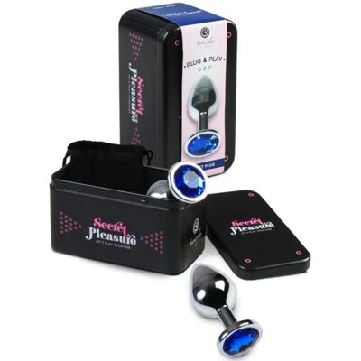 Secret play Pleasure Plug M - Plug anal bleu 8,2cm Secret play Pleasure Plug M - Plug anal bleu 8,2cm