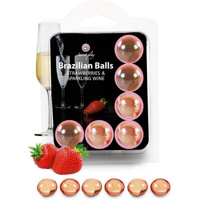 Bolle da Massaggio Brasiliane Secret Play - Fragola & Champagne Bolle da Massaggio Brasiliane Secret Play - Fragola & Champagne