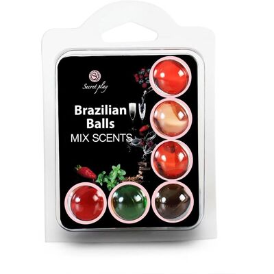 Secretplay Conjunto de Bolas Brasileñas Mezcla Aceite de Masaje (6 x 4 g) Secretplay Conjunto de Bolas Brasileñas Mezcla Aceite de Masaje (6 x 4 g)