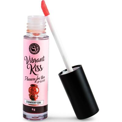 Secret Play Vibrant Kiss Strawberry Gum Lipgloss - Glanslipgloss met Vibratie Secret Play Vibrant Kiss Strawberry Gum Lipgloss - Glanslipgloss met Vibratie