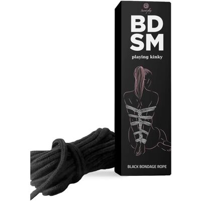 Collection Bondage BDSM Secret Play - Corde Noire 10m Collection Bondage BDSM Secret Play - Corde Noire 10m