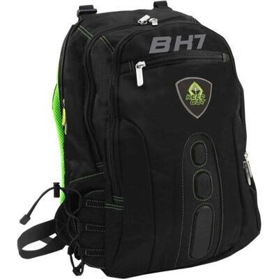 Mochila KeepOut BK7G - Portátil 15,6'', Nailon, Negro, Verde Mochila KeepOut BK7G - Portátil 15,6'', Nailon, Negro, Verde