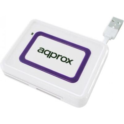 Lettore di Carte Approx appCRDNIW Viola Bianco - USB 2.0 Lettore di Carte Approx appCRDNIW Viola Bianco - USB 2.0