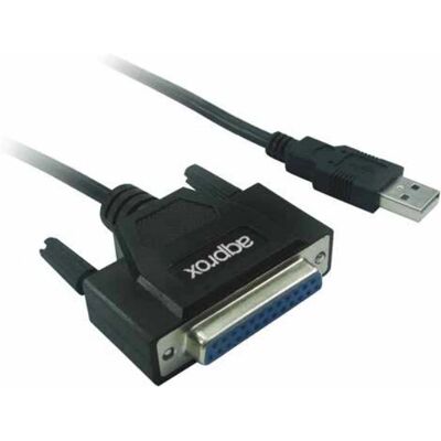 Approx appC26 Parallellkabel - 1,45 m USB 2.0 auf DB25 Adapter Approx appC26 Parallellkabel - 1,45 m USB 2.0 auf DB25 Adapter
