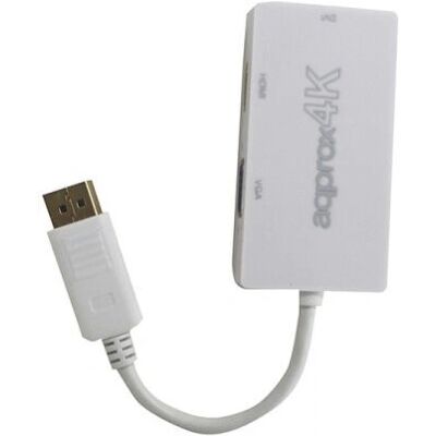 Approx APPC37 Adaptateur 4K DisplayPort HDMI DVI VGA - Adaptateur - Publicité Approx APPC37 Adaptateur 4K DisplayPort HDMI DVI VGA - Adaptateur - Publicité