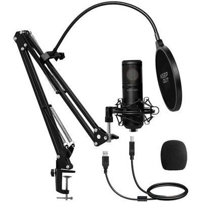 Kit de Micrófono Keep Out - Micrófono XLR Profesional Kit de Micrófono Keep Out - Micrófono XLR Profesional