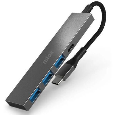 Nilox NXHUBUSBC02 Hub USB-C 4 Ports - USB 3.2 Gen 1 Nilox NXHUBUSBC02 Hub USB-C 4 Ports - USB 3.2 Gen 1