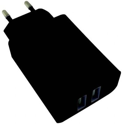 Approx APPUSBWALL24B 12W Doppel USB EU Wandladegerät Approx APPUSBWALL24B 12W Doppel USB EU Wandladegerät
