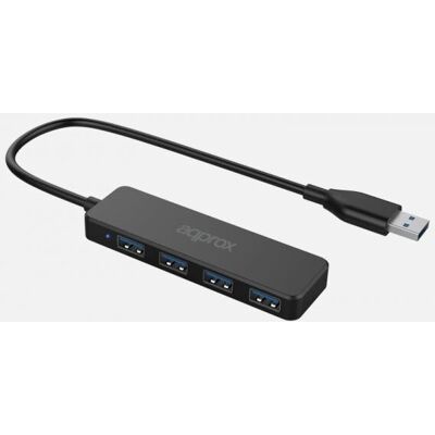 Approx APPC49 USB 3.2 Gen 2 Hub - 4 Ports - Schwarz Approx APPC49 USB 3.2 Gen 2 Hub - 4 Ports - Schwarz