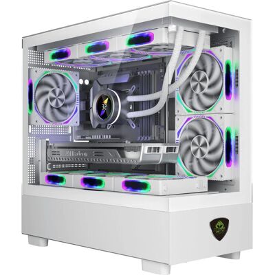 Caixa de PC KeepOut XC-301W Micro ATX de Vidro - USB 3.0 Caixa de PC KeepOut XC-301W Micro ATX de Vidro - USB 3.0
