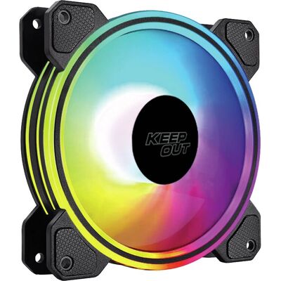 KeepOut XFC-120DR Computer Kühlersystem - 120mm Schwarzer Lüfter ARGB KeepOut XFC-120DR Computer Kühlersystem - 120mm Schwarzer Lüfter ARGB