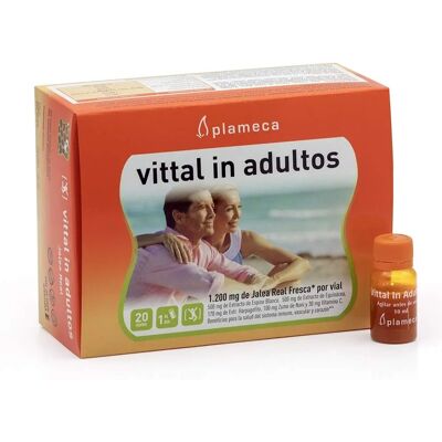 Plameca Vittal - Adultos, 20 ampollas, 10ml - Suplemento Dietético Plameca Vittal - Adultos, 20 ampollas, 10ml - Suplemento Dietético